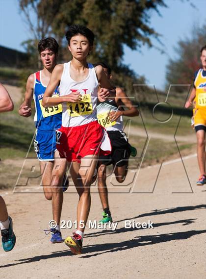 Thumbnail 3 in CIF State Cross Country Championships (D5 Boys Race) photogallery.