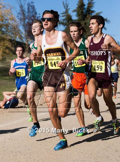 Thumbnail 2 in CIF State Cross Country Championships (D5 Boys Race) photogallery.