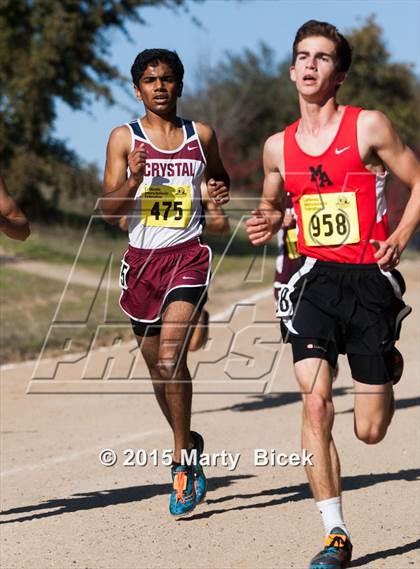 Thumbnail 3 in CIF State Cross Country Championships (D5 Boys Race) photogallery.