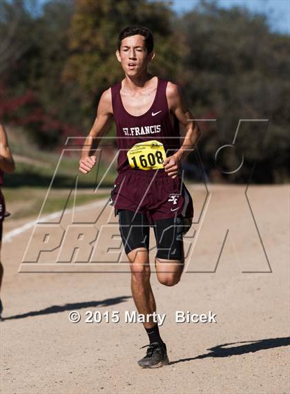 Thumbnail 2 in CIF State Cross Country Championships (D5 Boys Race) photogallery.