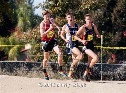 Thumbnail 1 in CIF State Cross Country Championships (D5 Boys Race) photogallery.