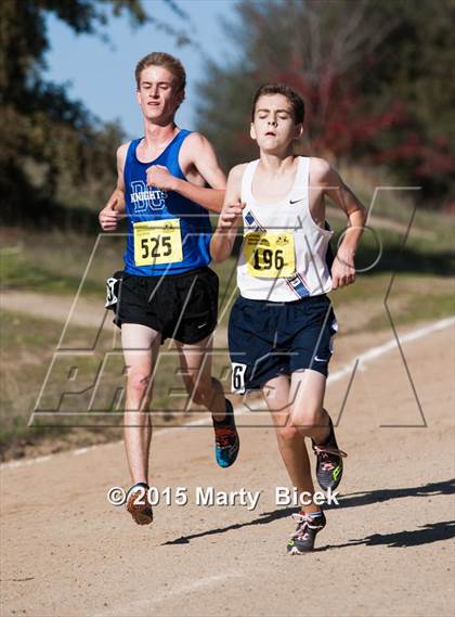 Thumbnail 1 in CIF State Cross Country Championships (D5 Boys Race) photogallery.