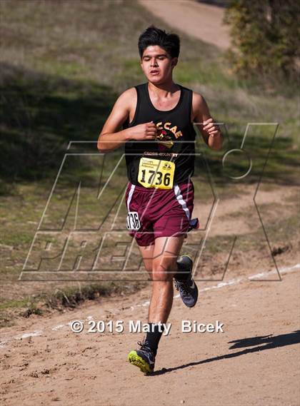 Thumbnail 3 in CIF State Cross Country Championships (D5 Boys Race) photogallery.