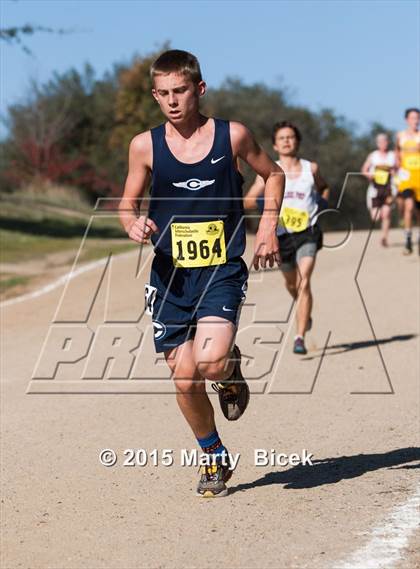 Thumbnail 1 in CIF State Cross Country Championships (D5 Boys Race) photogallery.