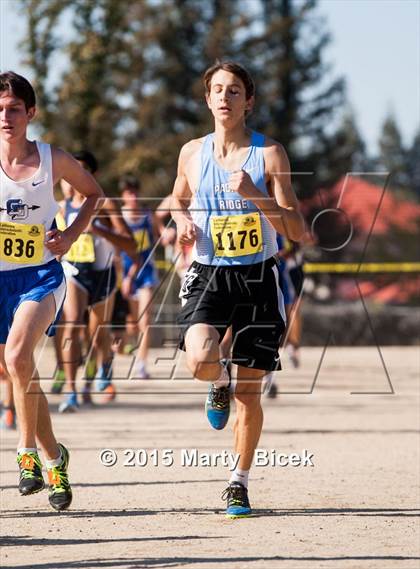 Thumbnail 3 in CIF State Cross Country Championships (D5 Boys Race) photogallery.