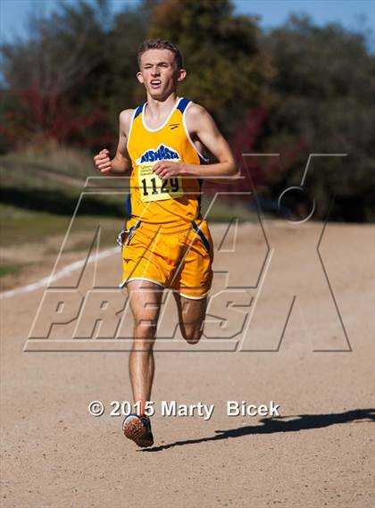 Thumbnail 3 in CIF State Cross Country Championships (D5 Boys Race) photogallery.