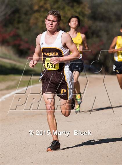 Thumbnail 3 in CIF State Cross Country Championships (D5 Boys Race) photogallery.