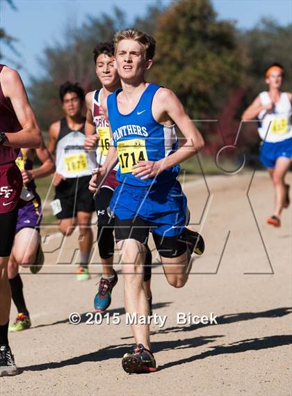 Thumbnail 3 in CIF State Cross Country Championships (D5 Boys Race) photogallery.