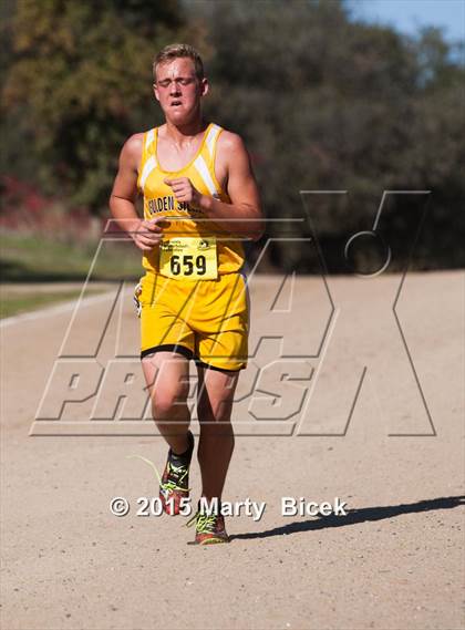 Thumbnail 3 in CIF State Cross Country Championships (D5 Boys Race) photogallery.