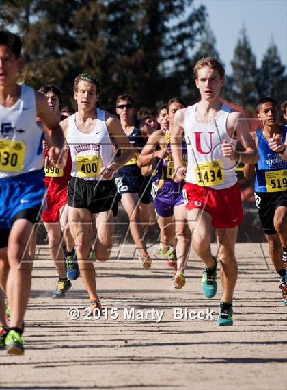 Thumbnail 1 in CIF State Cross Country Championships (D5 Boys Race) photogallery.