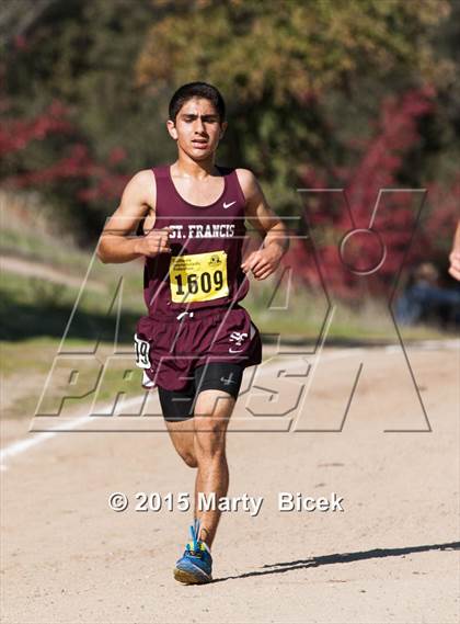 Thumbnail 1 in CIF State Cross Country Championships (D5 Boys Race) photogallery.