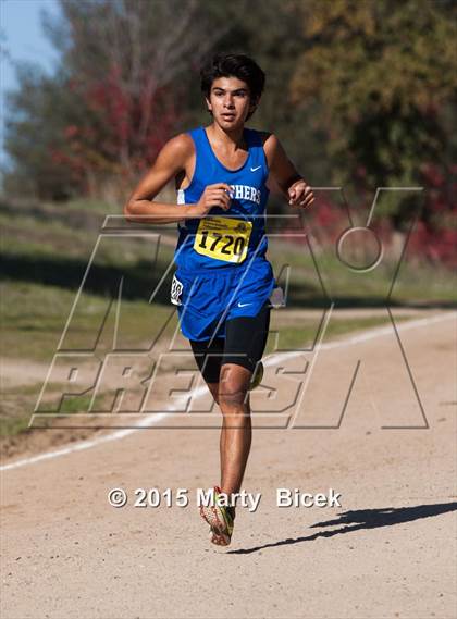 Thumbnail 3 in CIF State Cross Country Championships (D5 Boys Race) photogallery.