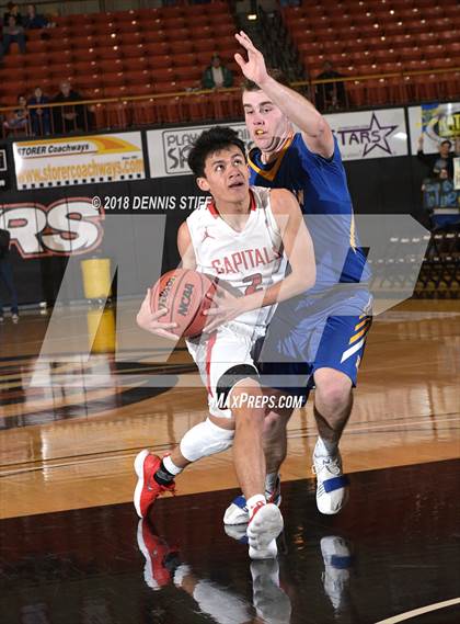 Thumbnail 3 in Ripon Christian vs. Sacramento Adventist (CIF SJS D6 Final) photogallery.