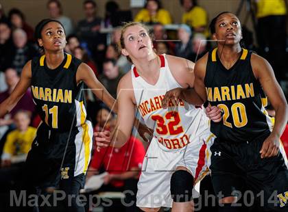Thumbnail 1 in Incarnate Word Academy vs Marian Catholic (Prepcasts Elite Girls Shootout VI) photogallery.