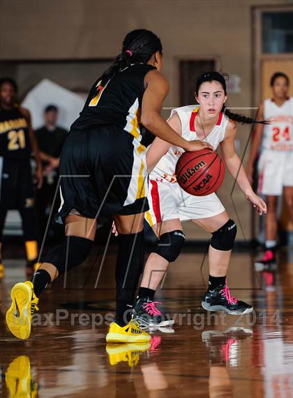 Thumbnail 1 in Incarnate Word Academy vs Marian Catholic (Prepcasts Elite Girls Shootout VI) photogallery.