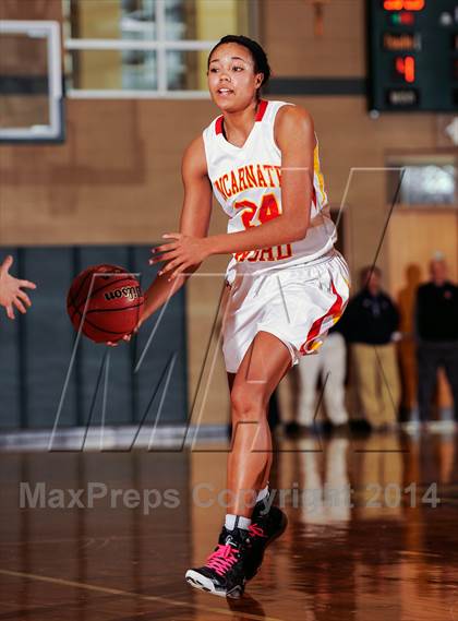 Thumbnail 3 in Incarnate Word Academy vs Marian Catholic (Prepcasts Elite Girls Shootout VI) photogallery.