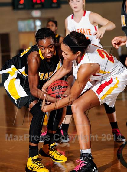 Thumbnail 3 in Incarnate Word Academy vs Marian Catholic (Prepcasts Elite Girls Shootout VI) photogallery.