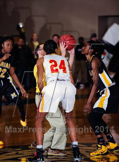 Thumbnail 1 in Incarnate Word Academy vs Marian Catholic (Prepcasts Elite Girls Shootout VI) photogallery.