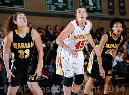 Thumbnail 1 in Incarnate Word Academy vs Marian Catholic (Prepcasts Elite Girls Shootout VI) photogallery.