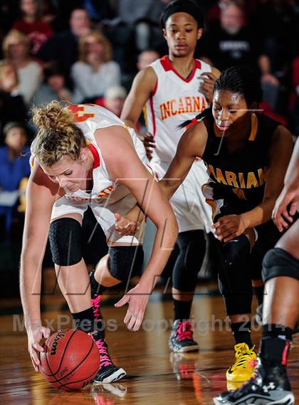 Thumbnail 3 in Incarnate Word Academy vs Marian Catholic (Prepcasts Elite Girls Shootout VI) photogallery.