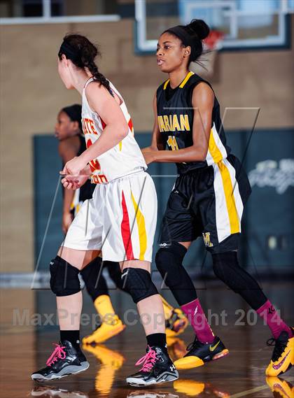 Thumbnail 3 in Incarnate Word Academy vs Marian Catholic (Prepcasts Elite Girls Shootout VI) photogallery.