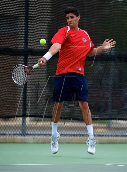 Thumbnail 2 in Nassau County Section 8 Boys Tennis Championships photogallery.