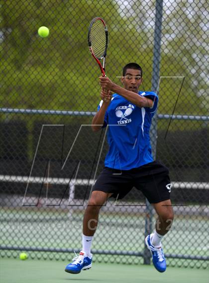 Thumbnail 2 in Nassau County Section 8 Boys Tennis Championships photogallery.