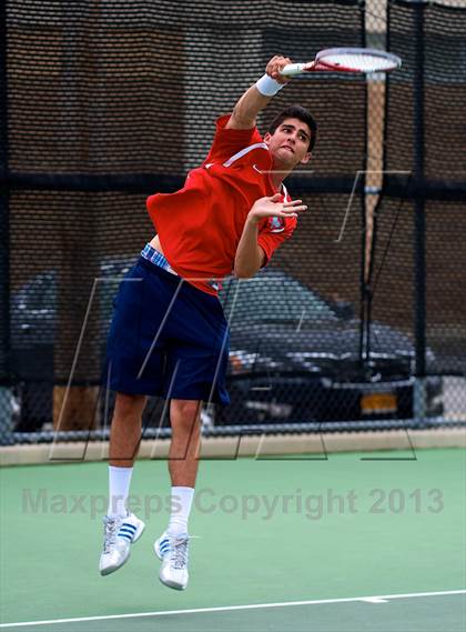 Thumbnail 2 in Nassau County Section 8 Boys Tennis Championships photogallery.