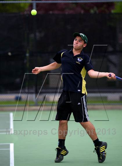 Thumbnail 2 in Nassau County Section 8 Boys Tennis Championships photogallery.