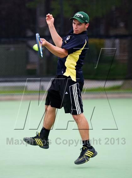 Thumbnail 2 in Nassau County Section 8 Boys Tennis Championships photogallery.