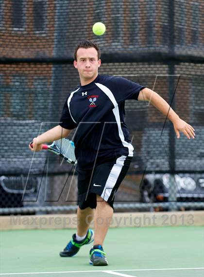 Thumbnail 2 in Nassau County Section 8 Boys Tennis Championships photogallery.