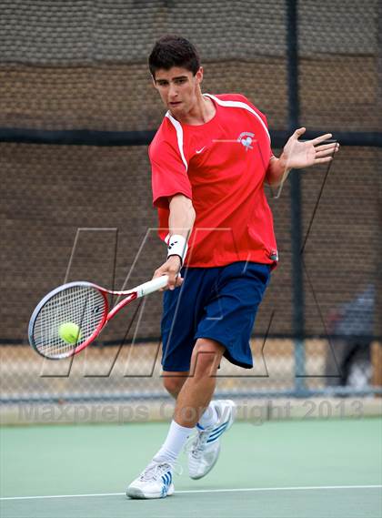 Thumbnail 3 in Nassau County Section 8 Boys Tennis Championships photogallery.