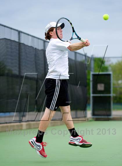 Thumbnail 3 in Nassau County Section 8 Boys Tennis Championships photogallery.