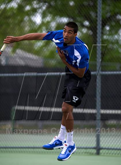 Thumbnail 3 in Nassau County Section 8 Boys Tennis Championships photogallery.