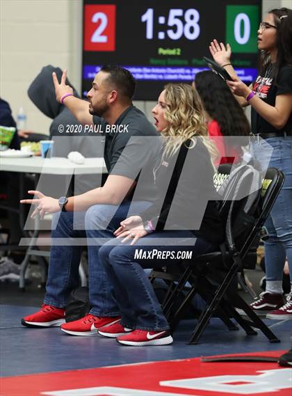 Thumbnail 3 in UIL Girls 6A Regional Wrestling Tournament  photogallery.