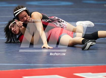 Thumbnail 3 in UIL Girls 6A Regional Wrestling Tournament  photogallery.