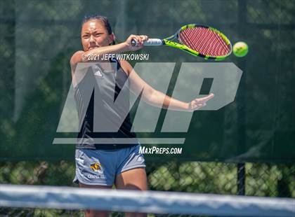Thumbnail 3 in NCHSAA 3A Mid-East Regionals - Singles photogallery.