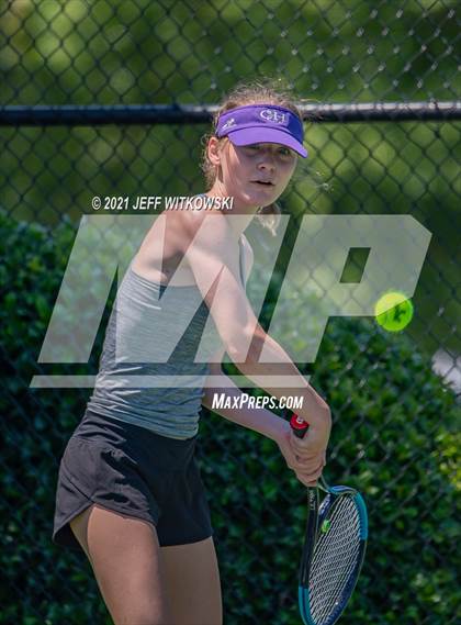 Thumbnail 3 in NCHSAA 3A Mid-East Regionals - Singles photogallery.