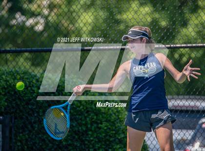 Thumbnail 2 in NCHSAA 3A Mid-East Regionals - Singles photogallery.
