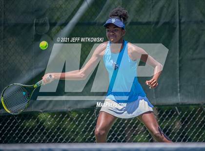 Thumbnail 1 in NCHSAA 3A Mid-East Regionals - Singles photogallery.