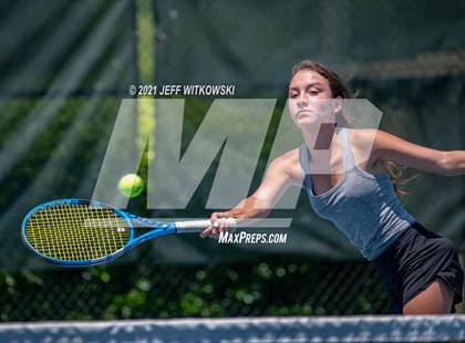 Thumbnail 2 in NCHSAA 3A Mid-East Regionals - Singles photogallery.