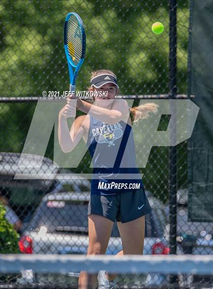 Thumbnail 2 in NCHSAA 3A Mid-East Regionals - Singles photogallery.
