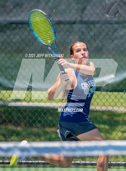 Thumbnail 1 in NCHSAA 3A Mid-East Regionals - Singles photogallery.