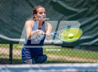 Thumbnail 2 in NCHSAA 3A Mid-East Regionals - Singles photogallery.