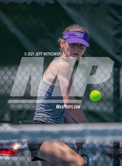 Thumbnail 2 in NCHSAA 3A Mid-East Regionals - Singles photogallery.