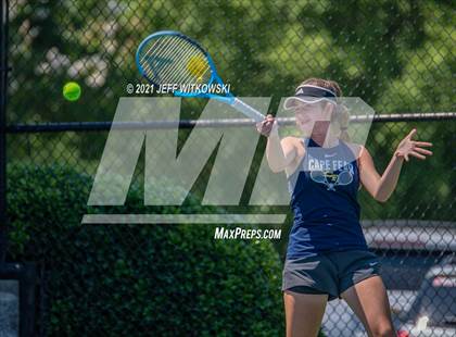 Thumbnail 3 in NCHSAA 3A Mid-East Regionals - Singles photogallery.