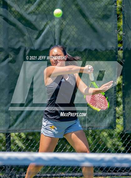 Thumbnail 1 in NCHSAA 3A Mid-East Regionals - Singles photogallery.