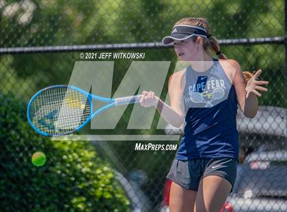 Thumbnail 3 in NCHSAA 3A Mid-East Regionals - Singles photogallery.