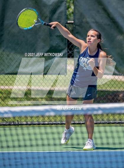 Thumbnail 1 in NCHSAA 3A Mid-East Regionals - Singles photogallery.