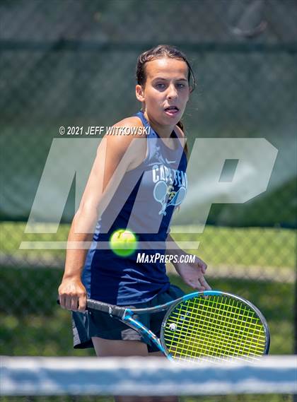 Thumbnail 2 in NCHSAA 3A Mid-East Regionals - Singles photogallery.